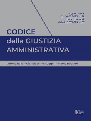 cover image of Codice della giustizia amministrativa